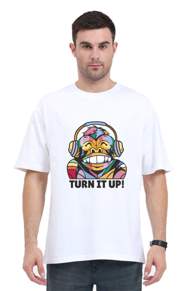 Turn up Music oversized T-shirt