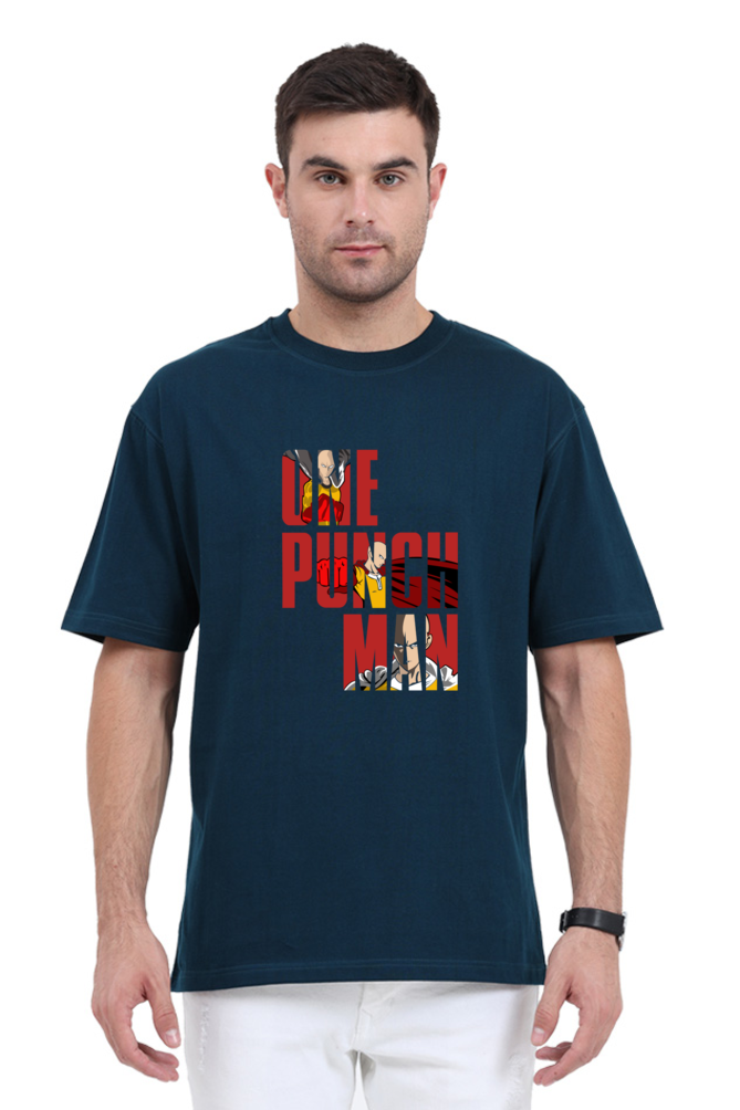 One Punch Man dual print oversized T-shirt