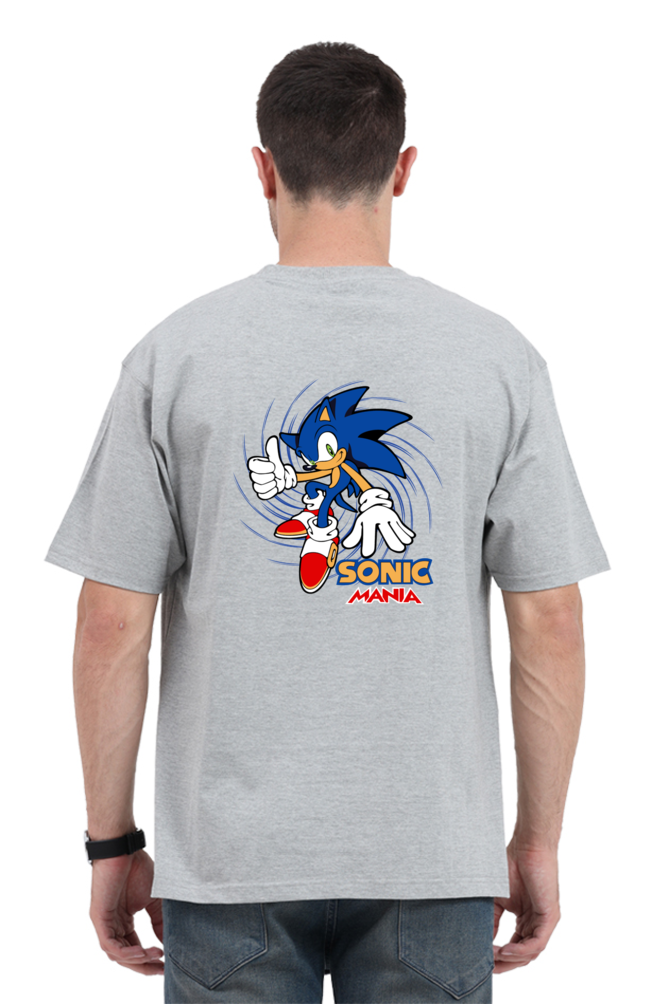 Sonic Hedgehog dual print oversized T-shirt