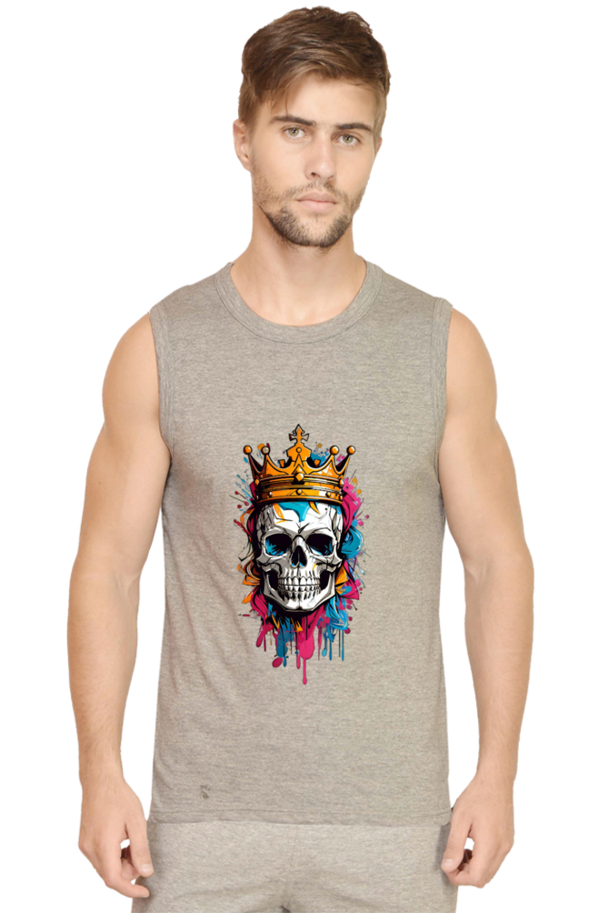 King skull gym vest