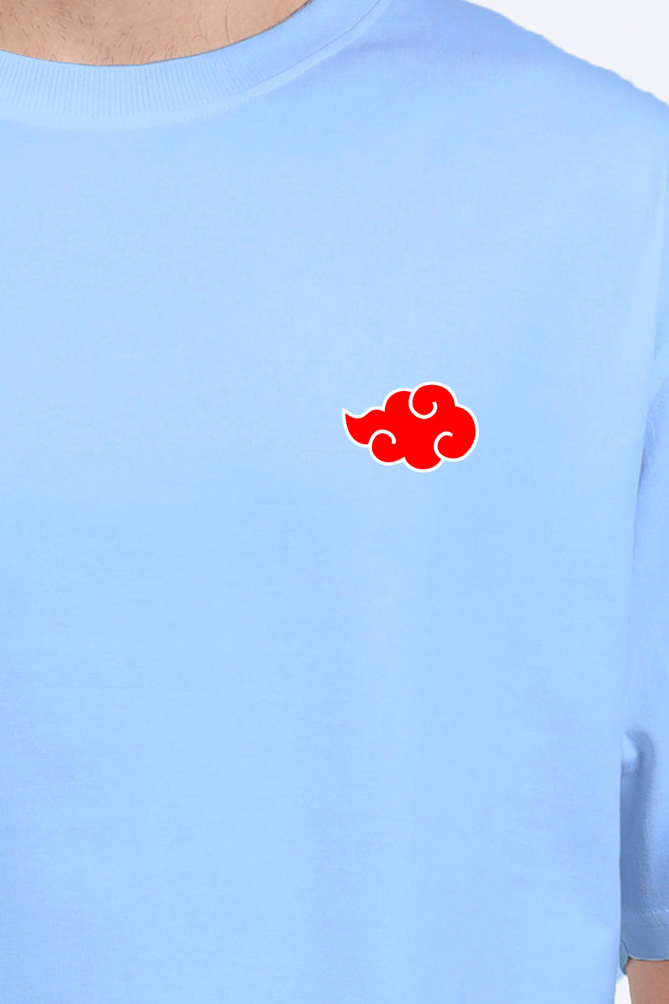Uchiha crest x Akatsuki dual print T-shirt