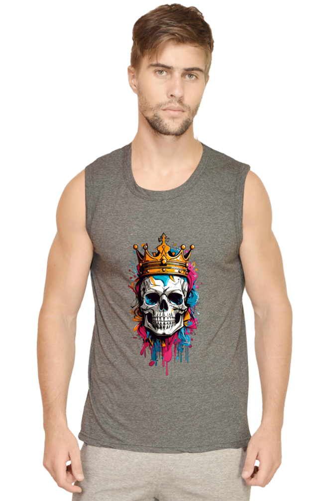 King skull gym vest