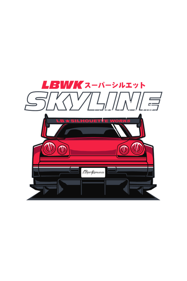 LBWK Skyline oversized T-shirt